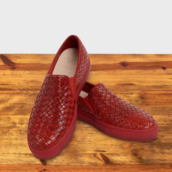 Calzoleria Toscana Enea Calzoleria Toscana Slip On Woven Sneaker Red