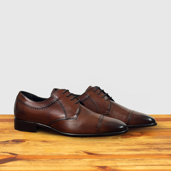 Calzoleria Toscana Gaggio Calzoleria Toscana Parma Calf Cap Toe Mahogany
