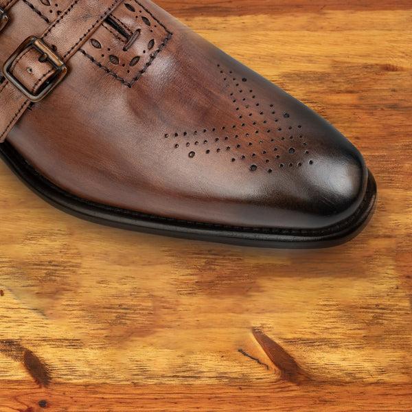 Calzoleria Toscana H689 Calzoleria Toscana Double Strap Dress Shoe Wood