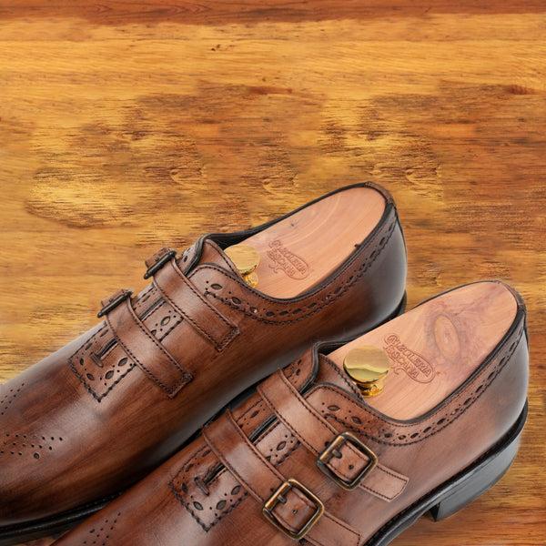 Calzoleria Toscana H689 Calzoleria Toscana Double Strap Dress Shoe Wood