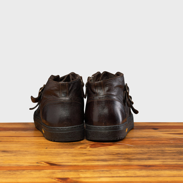Calzoleria Toscana H884 Calzoleria Toscana Dip-Dyed Double Strap Sneaker Dark Brown