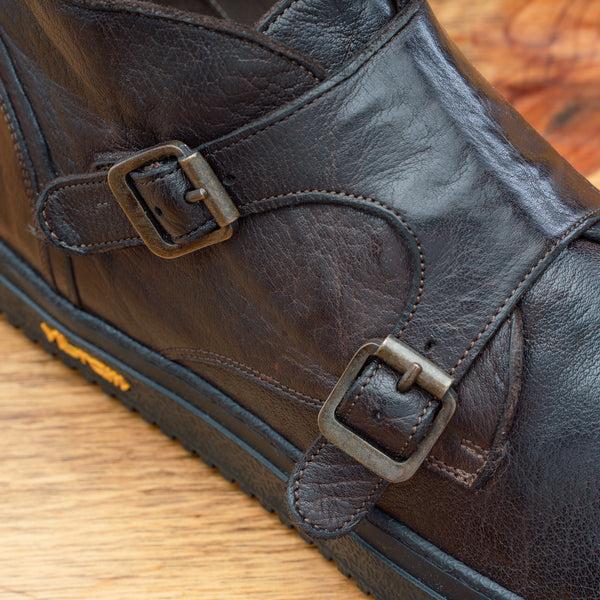 Calzoleria Toscana H884 Calzoleria Toscana Dip-Dyed Double Strap Sneaker Dark Brown