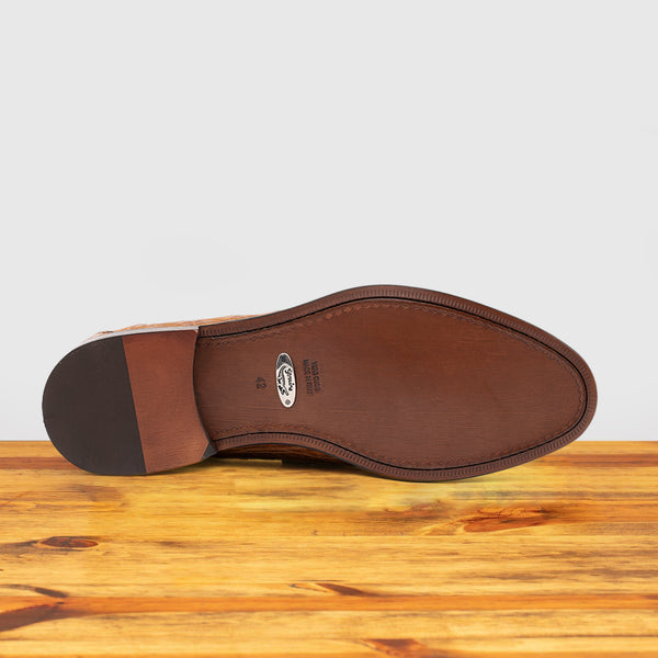 Calzoleria Toscana Izano Calzoleria Toscana Dip-Dyed Men's Nile Crocodile Dress Loafer Brick