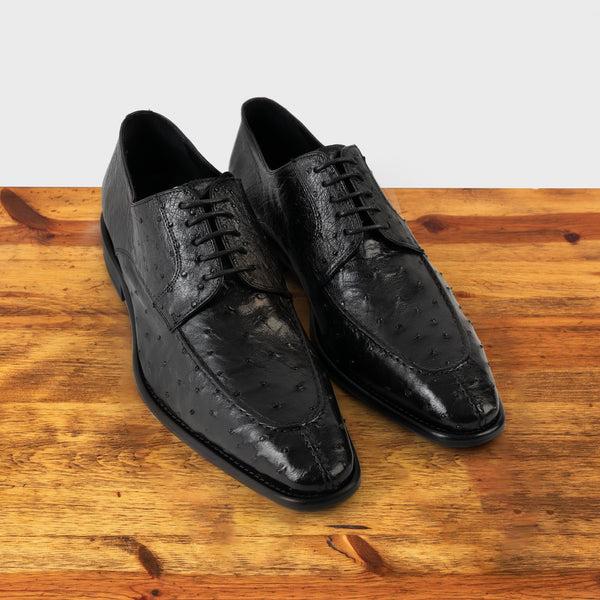 Calzoleria Toscana Nepi Calzoleria Toscana Men's Ostrich Split Toe Black