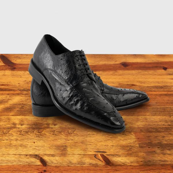 Calzoleria Toscana Nepi Calzoleria Toscana Men's Ostrich Split Toe Black