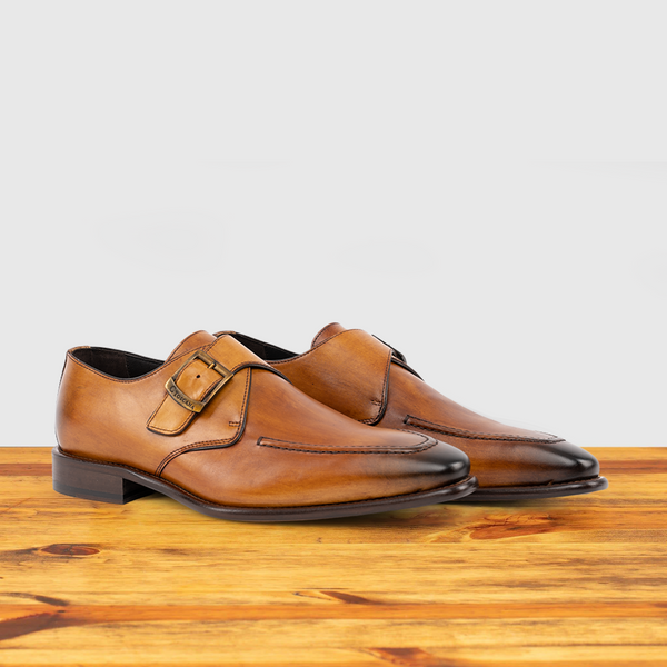 Calzoleria Toscana Pione Calzoleria Toscana Monk Strap Dark Caramel