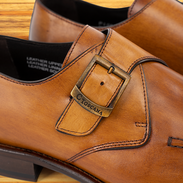 Calzoleria Toscana Pione Calzoleria Toscana Monk Strap Dark Caramel