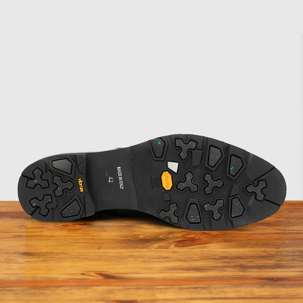 Calzoleria Toscana Q254 Dip-Dyed Double Zipper Boot Black