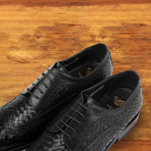 Calzoleria Toscana Q979 Calzoleria Toscana Woven Wingtip Black