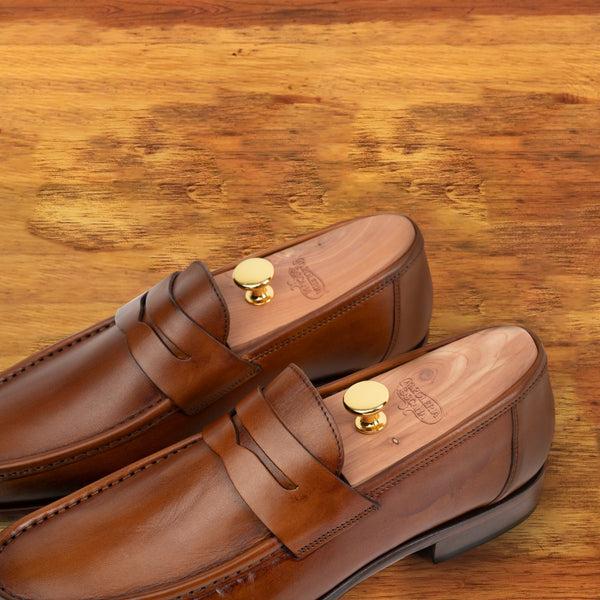 Calzoleria Toscana Santor 4 Calzoleria Toscana Collegiate Leather Loafer Dark Caramel