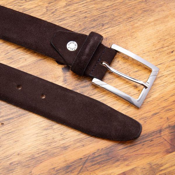 Calzoleria Toscana Velino Calzoleria Toscana Velour Suede Belt Blue