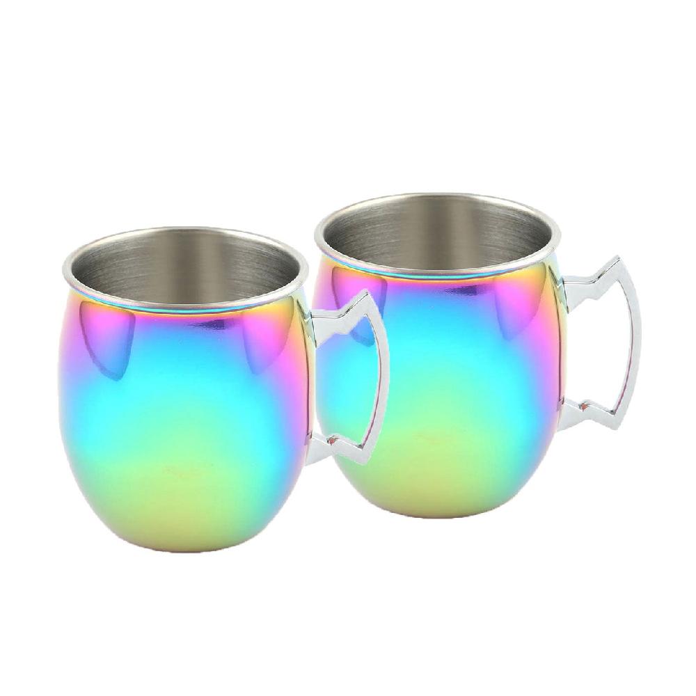 cambridge silversmiths 20 Oz Rainbow Moscow Mule Mugs Set Of 4