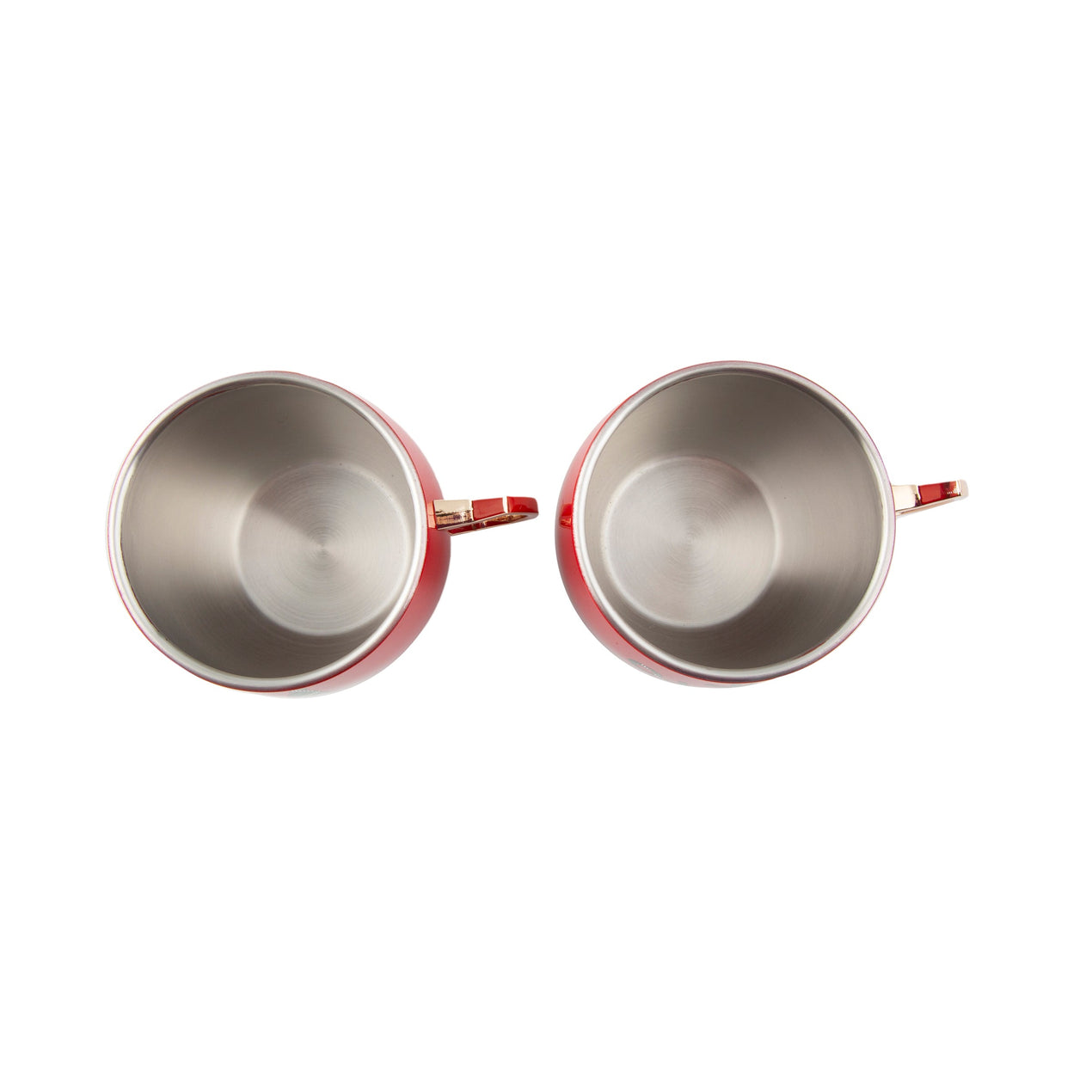 Cambridge Silversmiths 20 Oz Red Christmas Moscow Mule Mugs Set Of 2