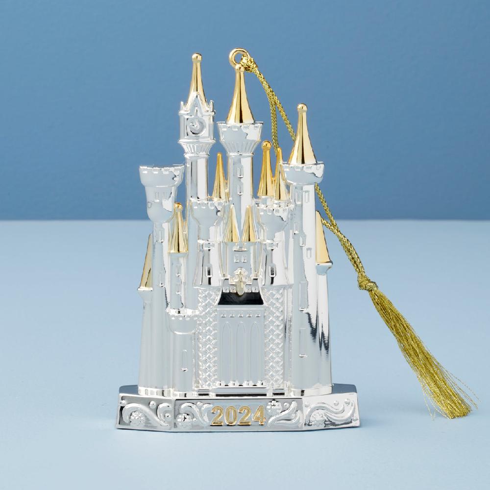 cambridge silversmiths 2024 Silverplated Disney Castle Metal Ornament