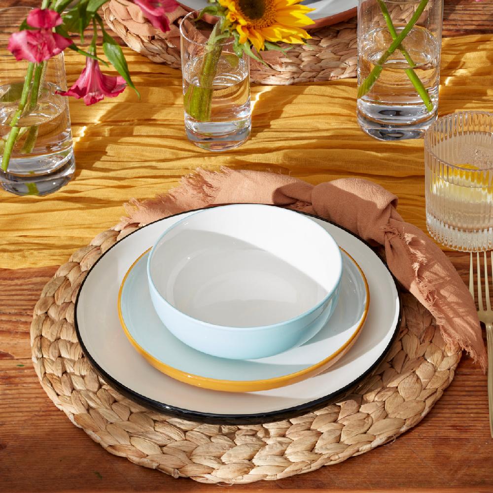 cambridge Silversmiths 24/7 Colors 12-Piece Dinnerware Set Sunbaked