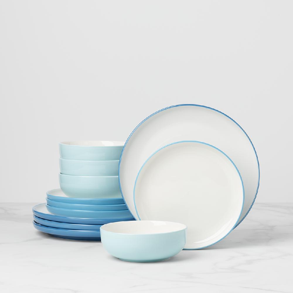 cambridge silversmiths 24/7 Colors 12-Piece Dinnerware Set Turquoise