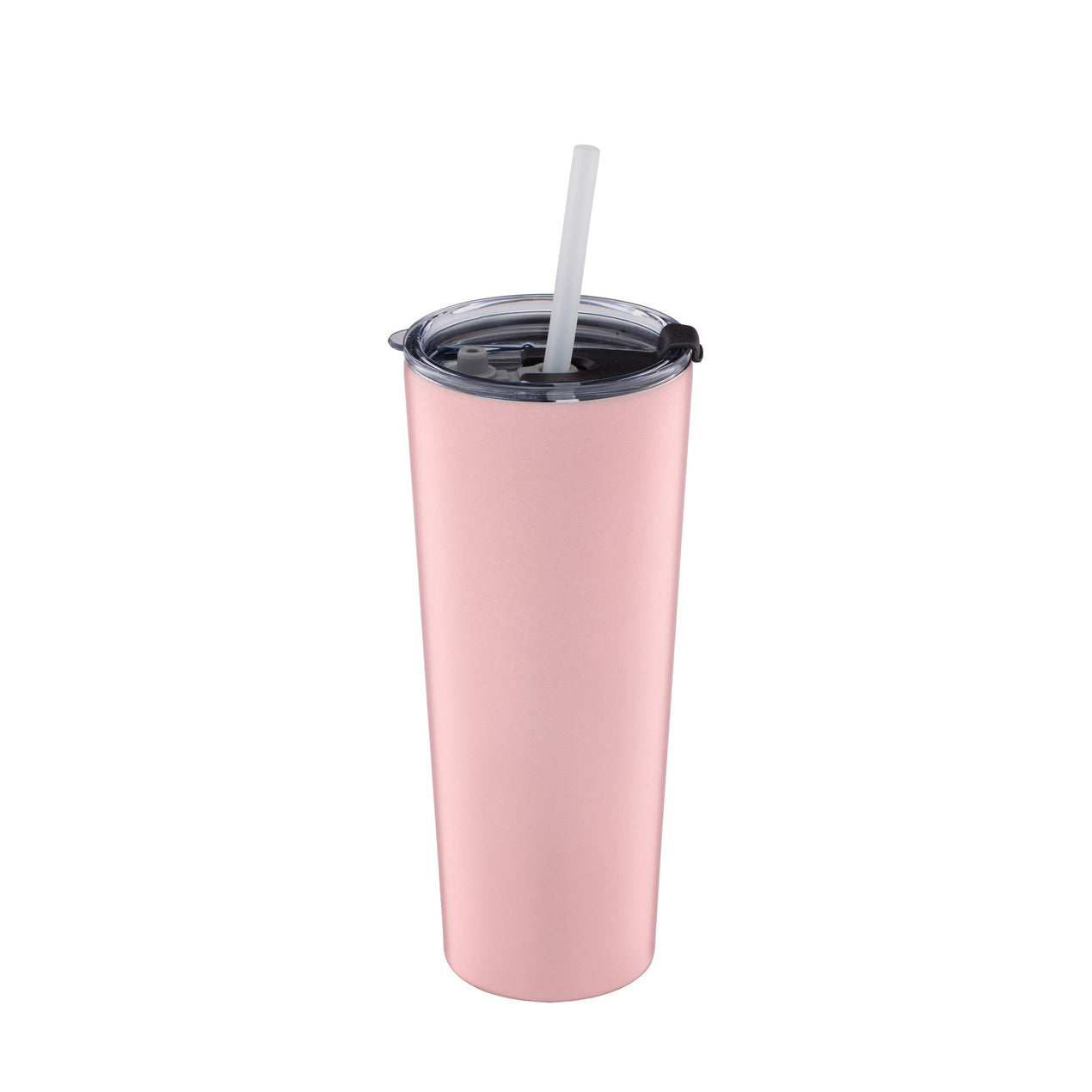 cambridge silversmiths 24 Oz Insulated Tumbler with Straw Pink