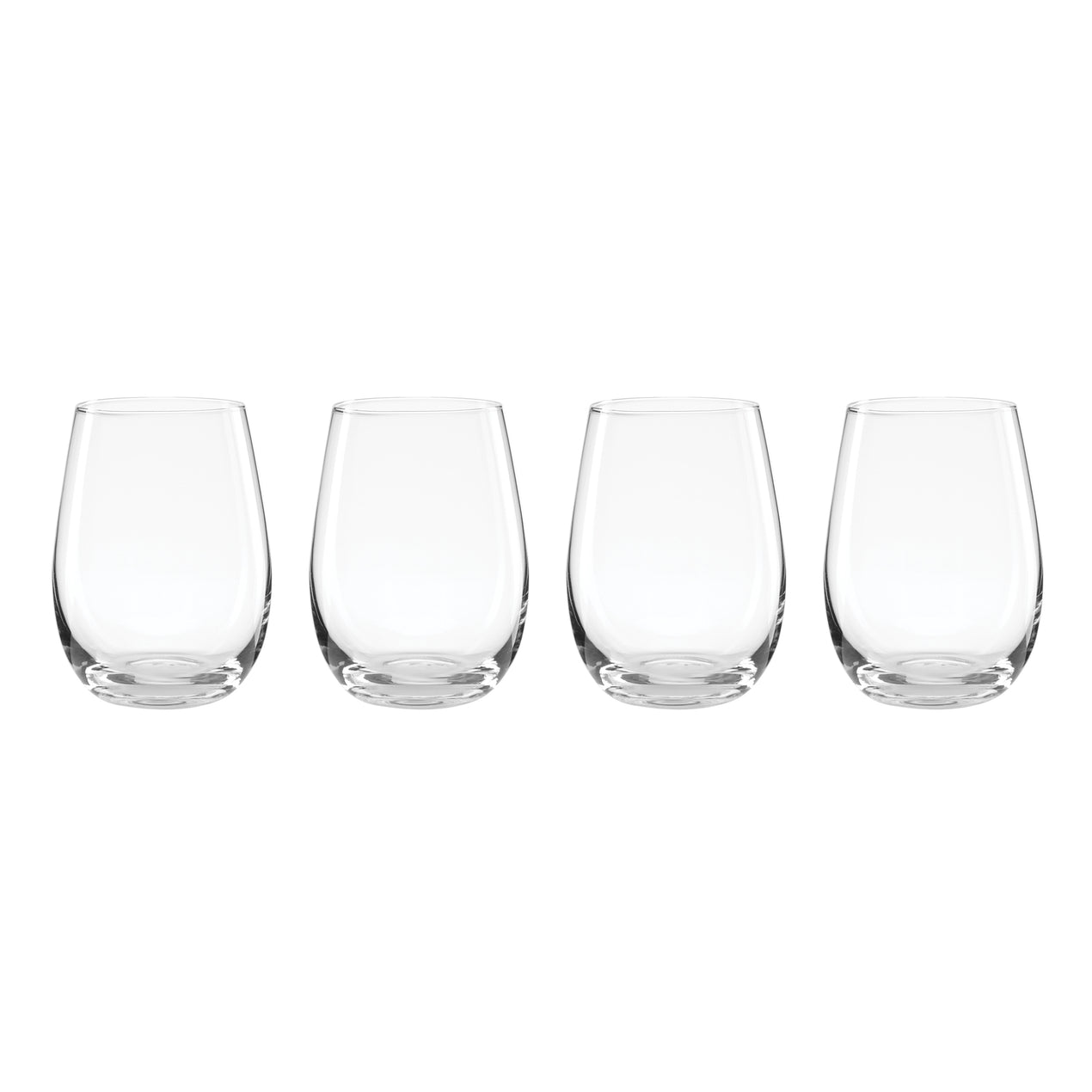 cambridge silversmiths 5 O'Clock Stemless Wine Glasses Set of 4
