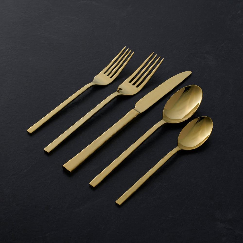 Cambridge Silversmiths Allay Champagne 20 Piece Everyday Flatware Set Service For 4