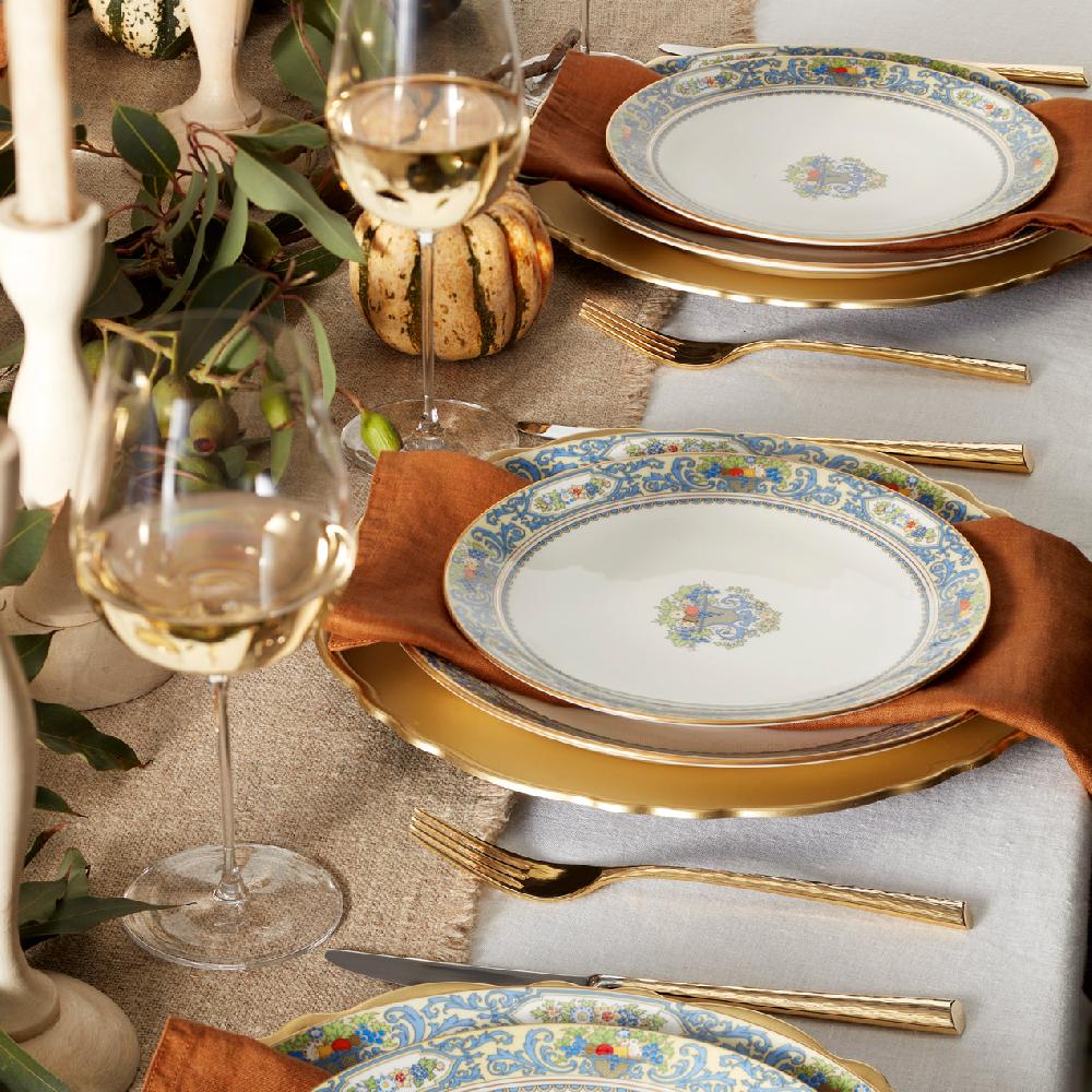 Cambridge Silversmiths Autumn White Dinner Plates Set Of 4