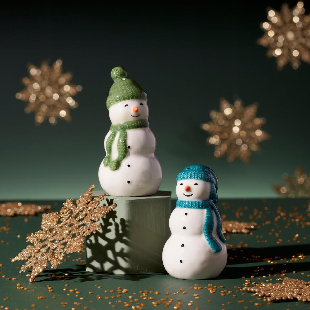 Cambridge Silversmiths Balsam Lane Snowman Salt & Pepper Set