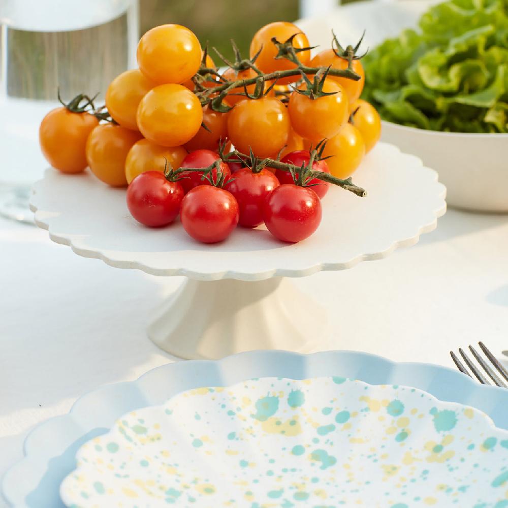 Cambridge Silversmiths Bamboo Cake Stand Cream Small