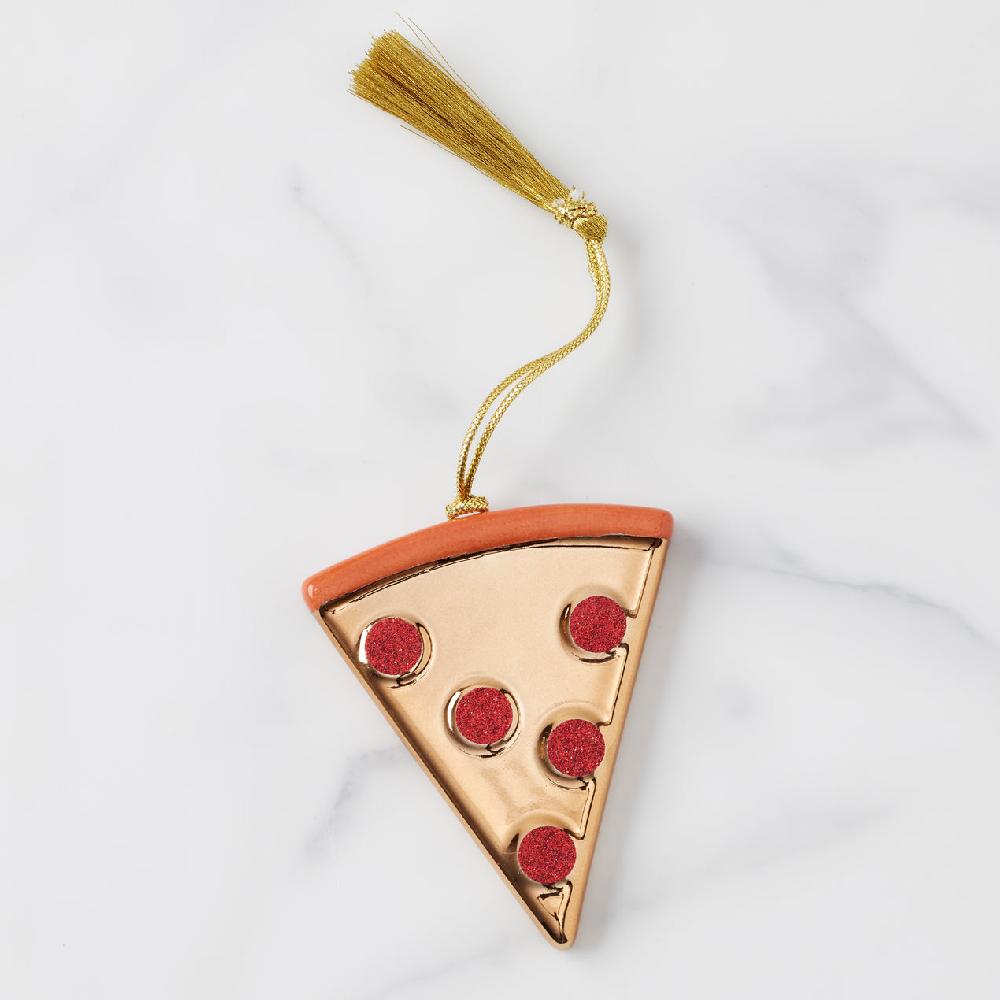 cambridge silversmiths Be Jolly Pizza Slice Ornament