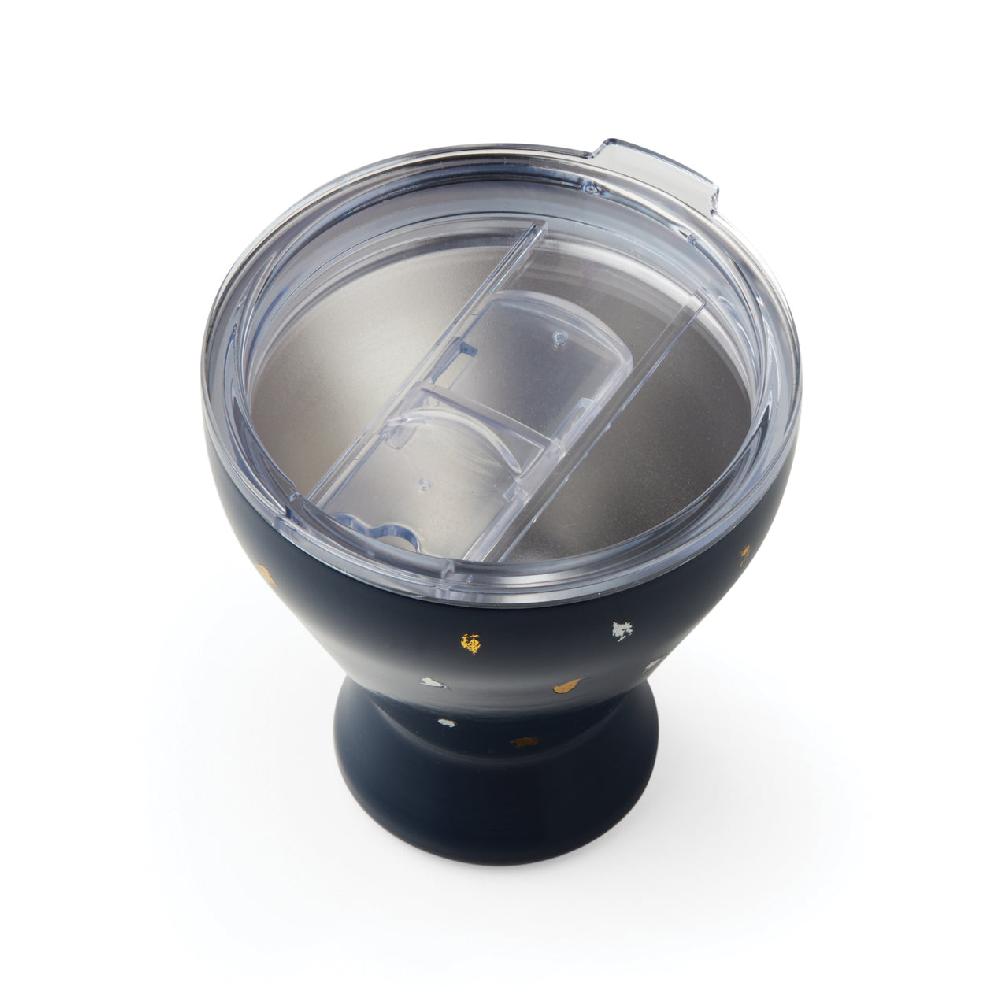 Cambridge Silversmiths Blue Bay Dot Pattern Stainless Steel Cocktail Tumbler