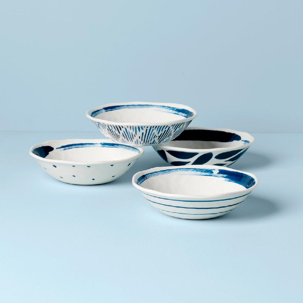 cambridge silversmiths Blue Bay Melamine Assorted All-Purpose Bowls Set of 4