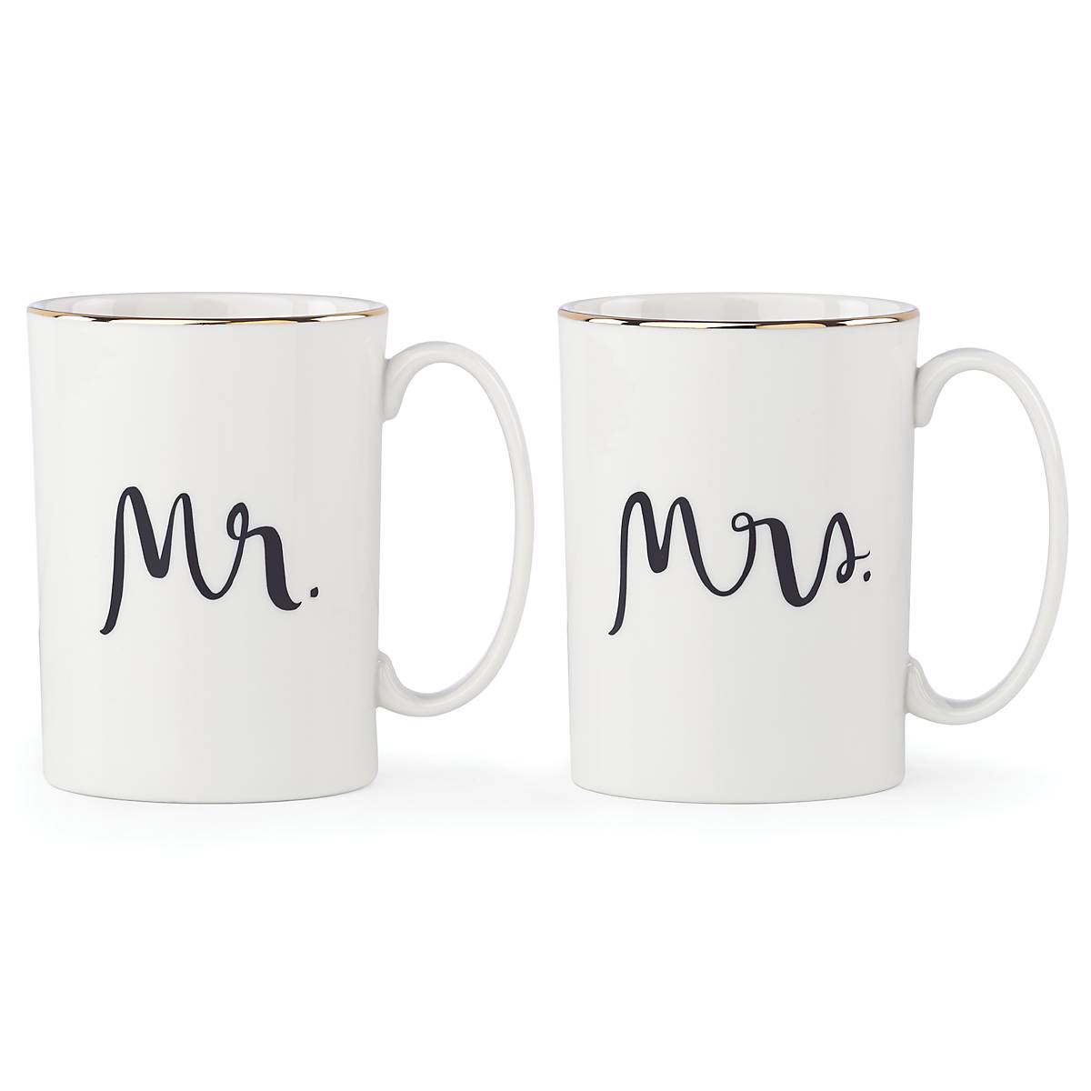 cambridge silversmiths Bridal Party "Mr" & "Mrs" 2-Piece Mug Set