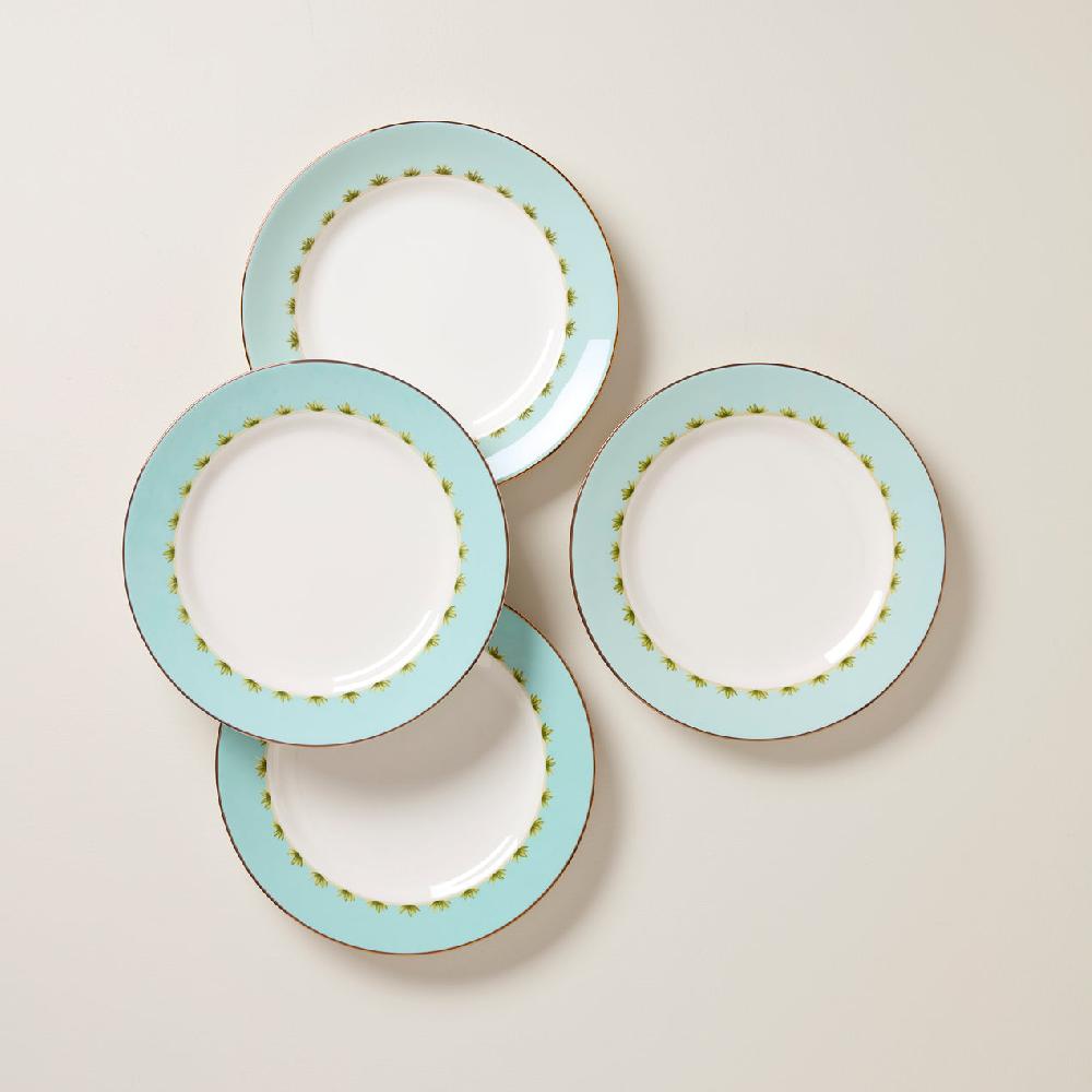 cambridge silversmiths British Colonial Tradewind Dinner Plates Set of 4