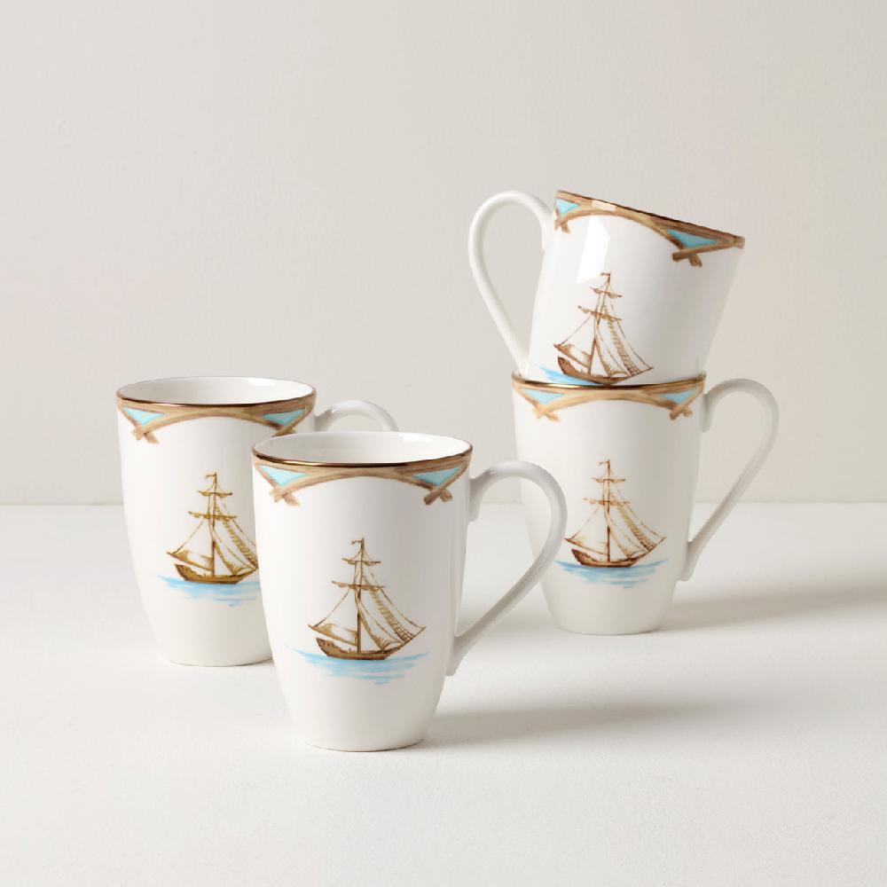 cambridge silversmiths British Colonial Tradewind Mugs Set of 4