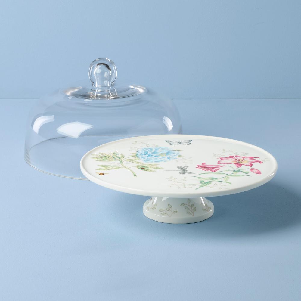 Cambridge Silversmiths Butterfly Meadow 25th Anniversary Cake Plate