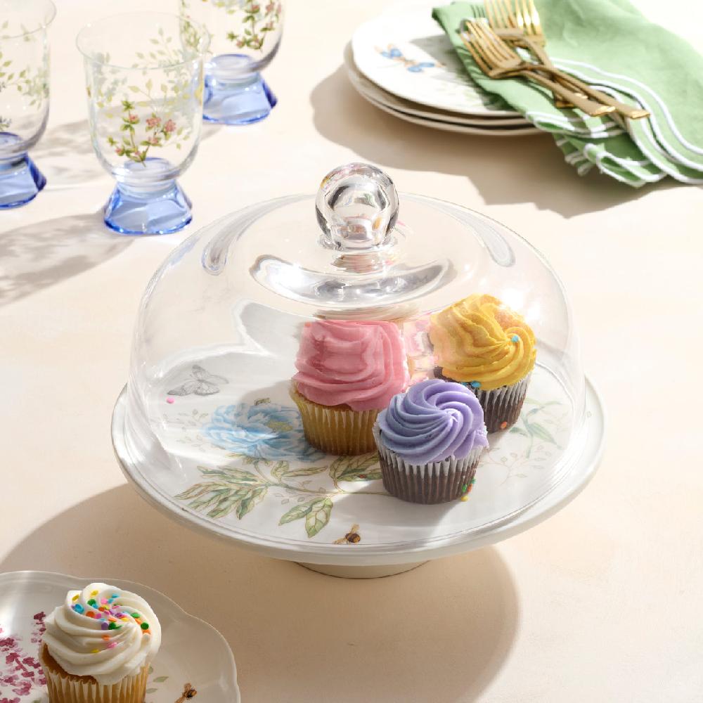 Cambridge Silversmiths Butterfly Meadow 25th Anniversary Cake Plate