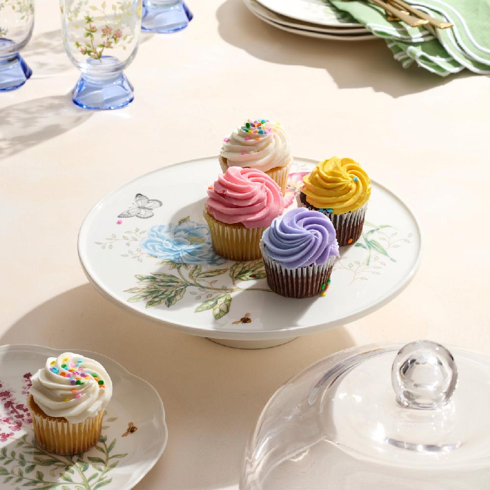 Cambridge Silversmiths Butterfly Meadow 25th Anniversary Cake Plate