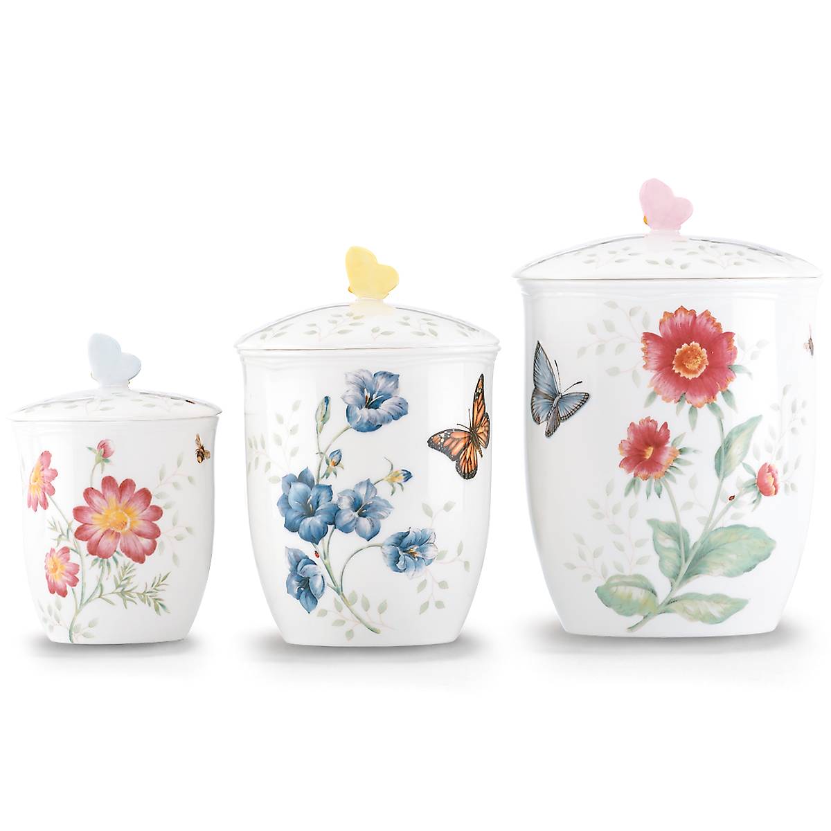 Cambridge Silversmiths Butterfly Meadow 3-Piece Canister Set