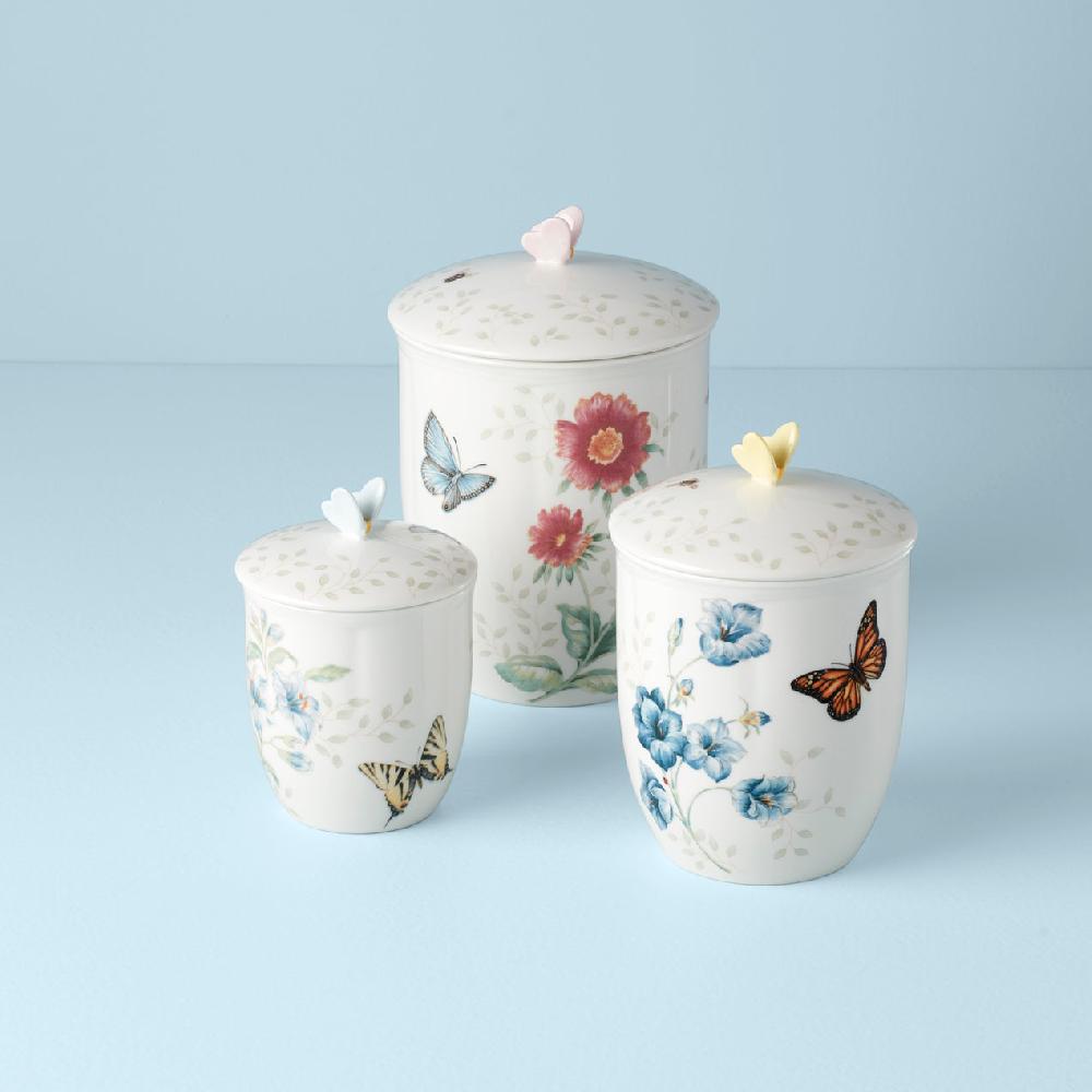 cambridge silversmiths Butterfly Meadow 3-Piece Canister Set