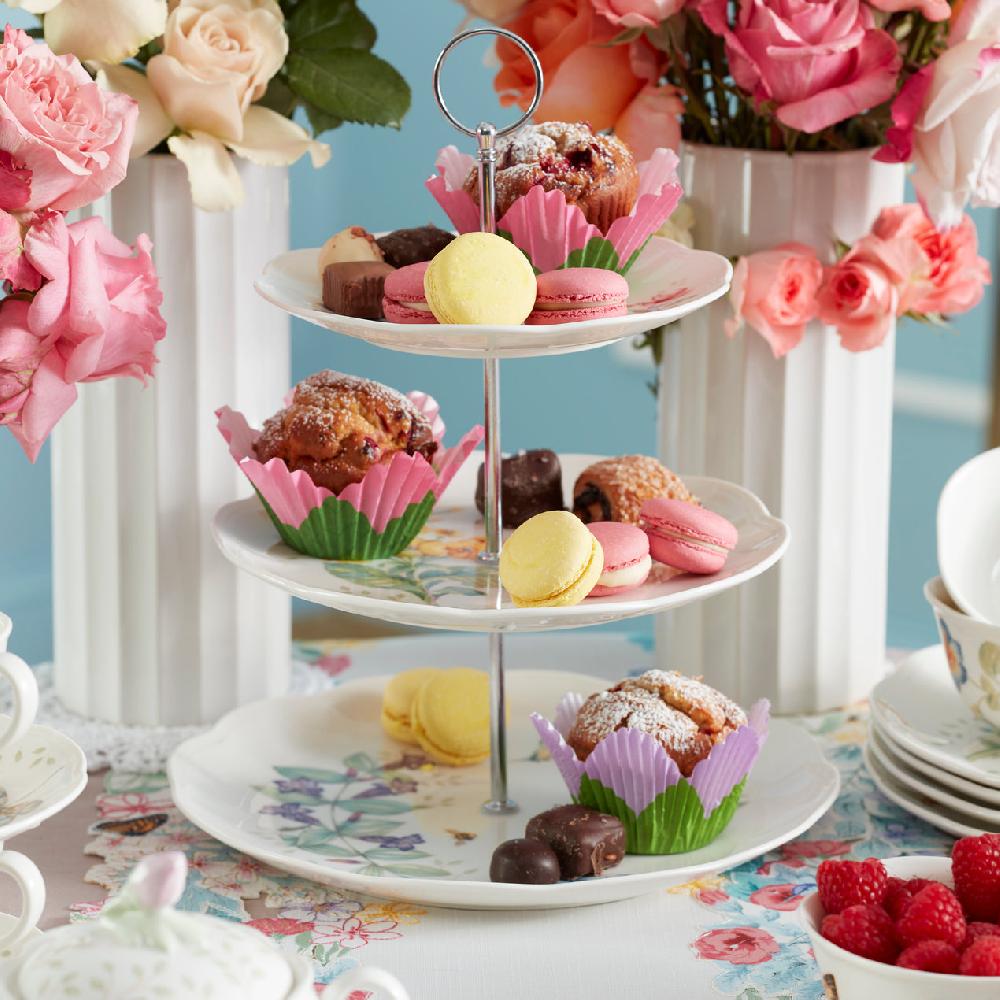 Cambridge Silversmiths Butterfly Meadow 3-Tiered Server