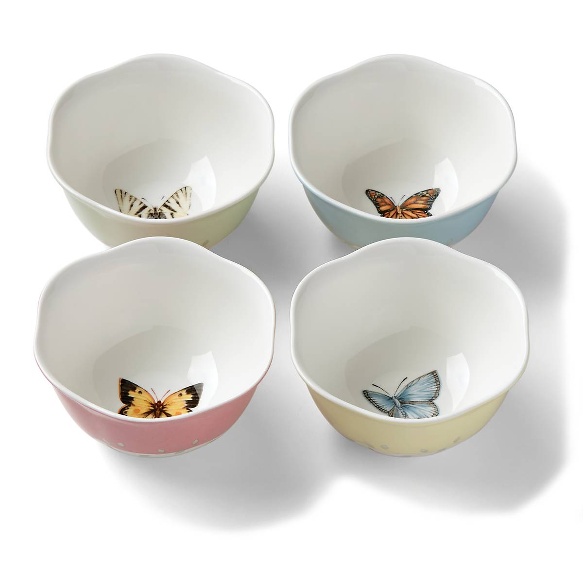 Cambridge Silversmiths Butterfly Meadow 4-Piece Dessert Bowl Set