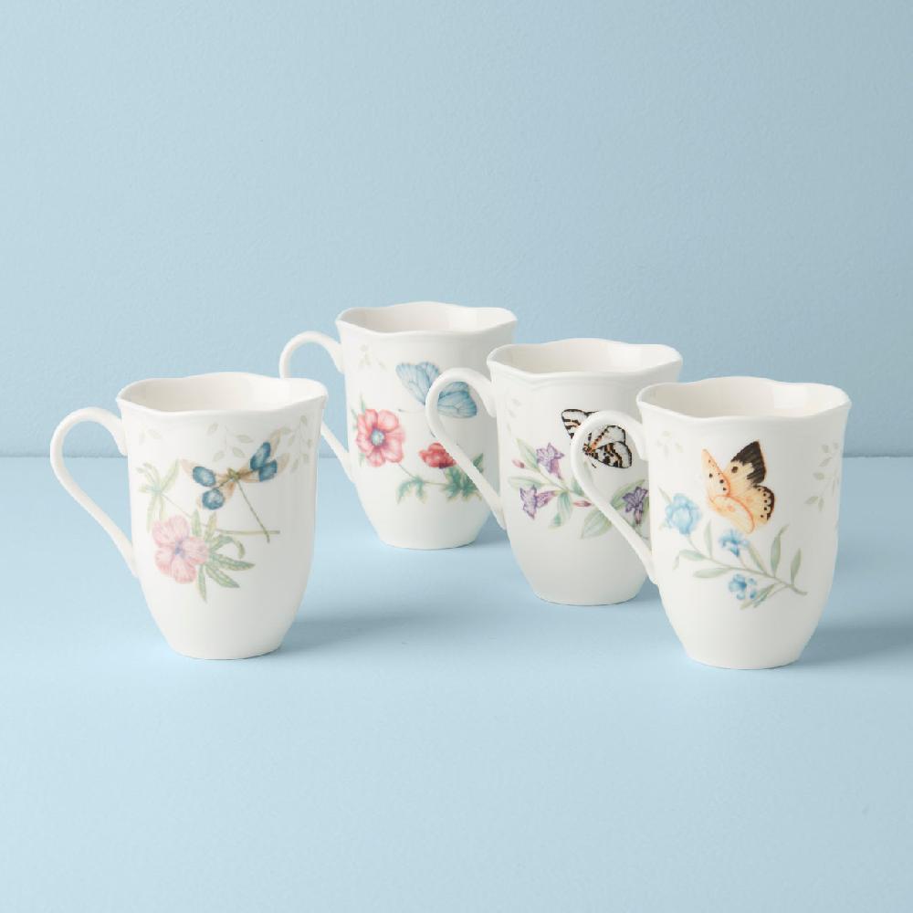 Cambridge Silversmiths Butterfly Meadow 4-Piece Mug Set
