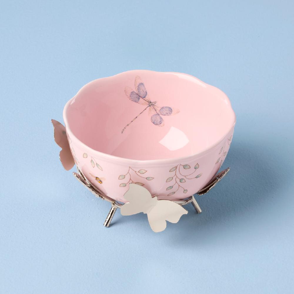 Cambridge Silversmiths Butterfly Meadow Bowl With Stand