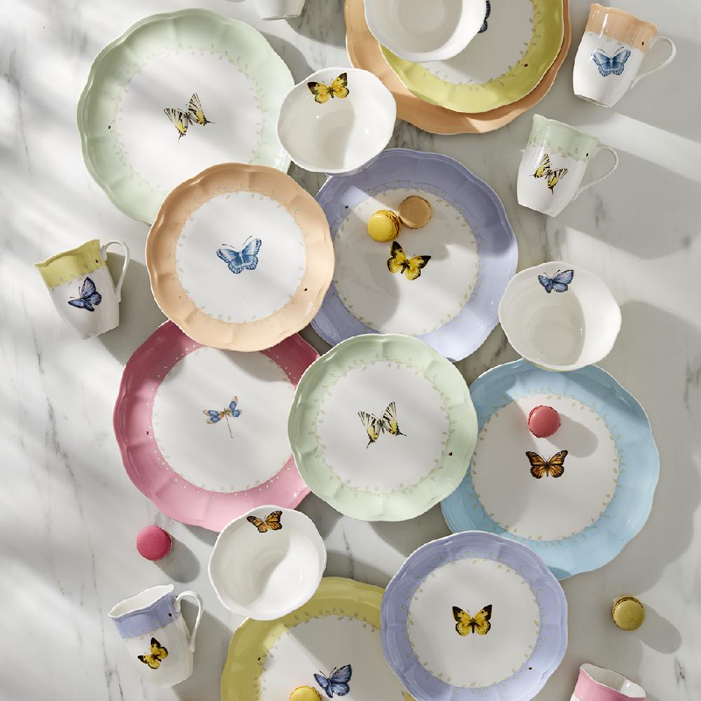 Cambridge Silversmiths Butterfly Meadow Color 24-Piece Dinnerware Set
