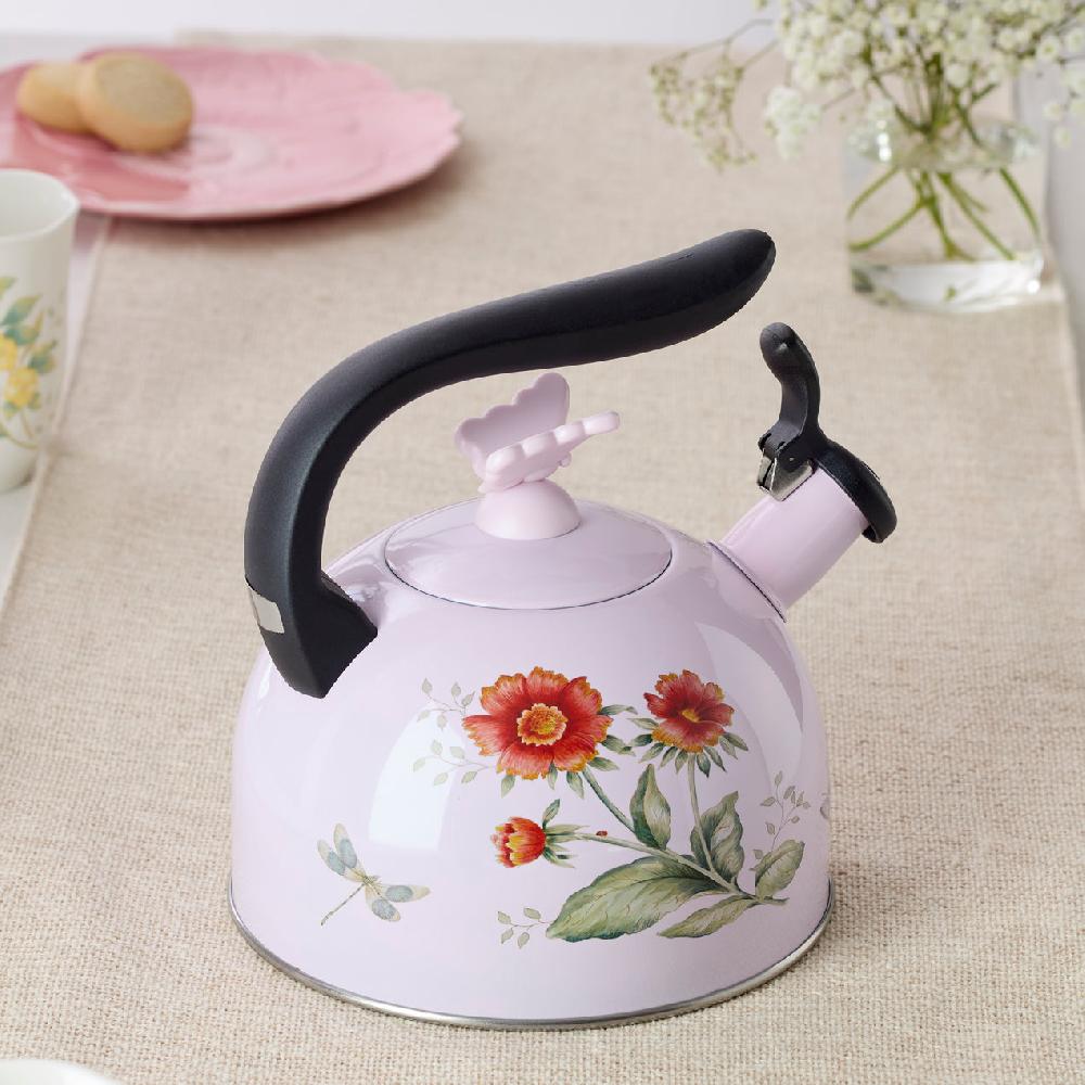 Cambridge Silversmiths Butterfly Meadow Colors Tea Kettle