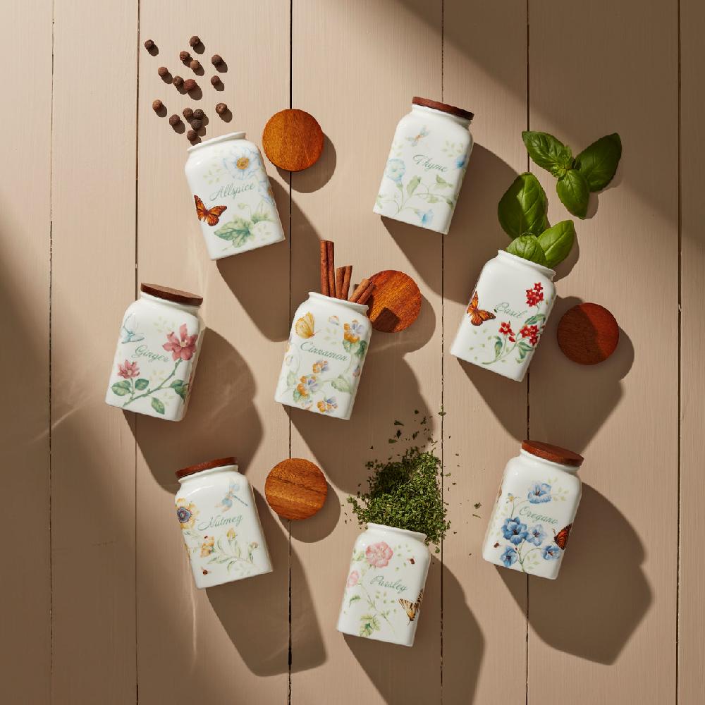 Cambridge Silversmiths Butterfly Meadow Cooking Spice Jars Set Of 4
