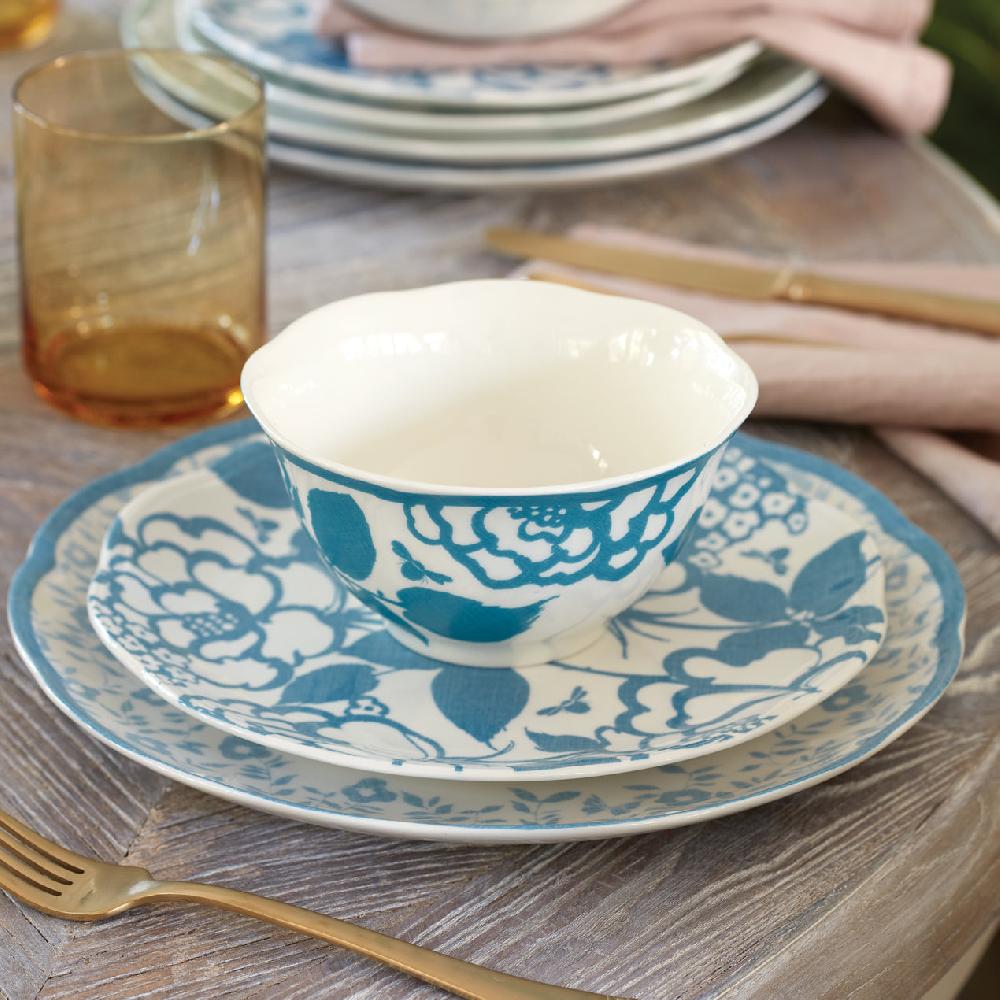 Cambridge Silversmiths Butterfly Meadow Cottage 4-Piece Rice Bowls