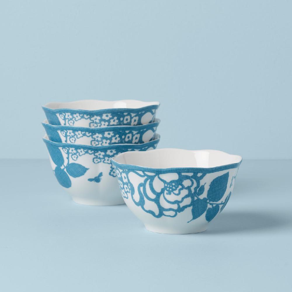 cambridge silversmiths Butterfly Meadow Cottage 4-Piece Rice Bowls