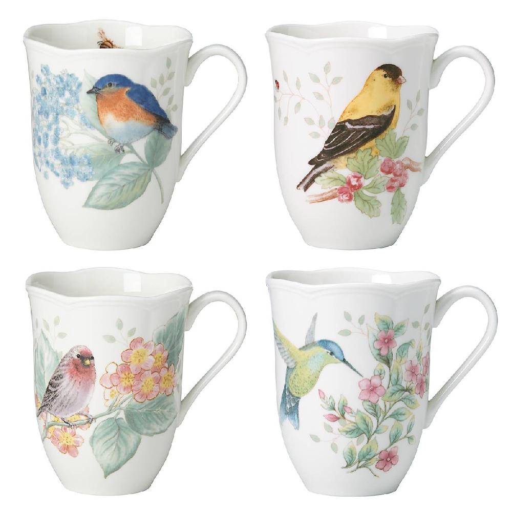 Cambridge Silversmiths Butterfly Meadow Flutter 4-Piece Mug Set