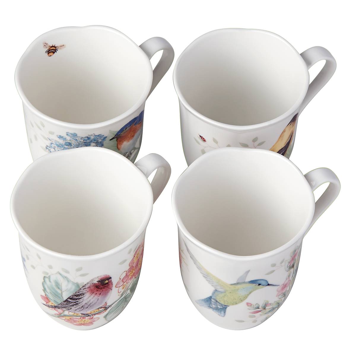 Cambridge Silversmiths Butterfly Meadow Flutter 4-Piece Mug Set