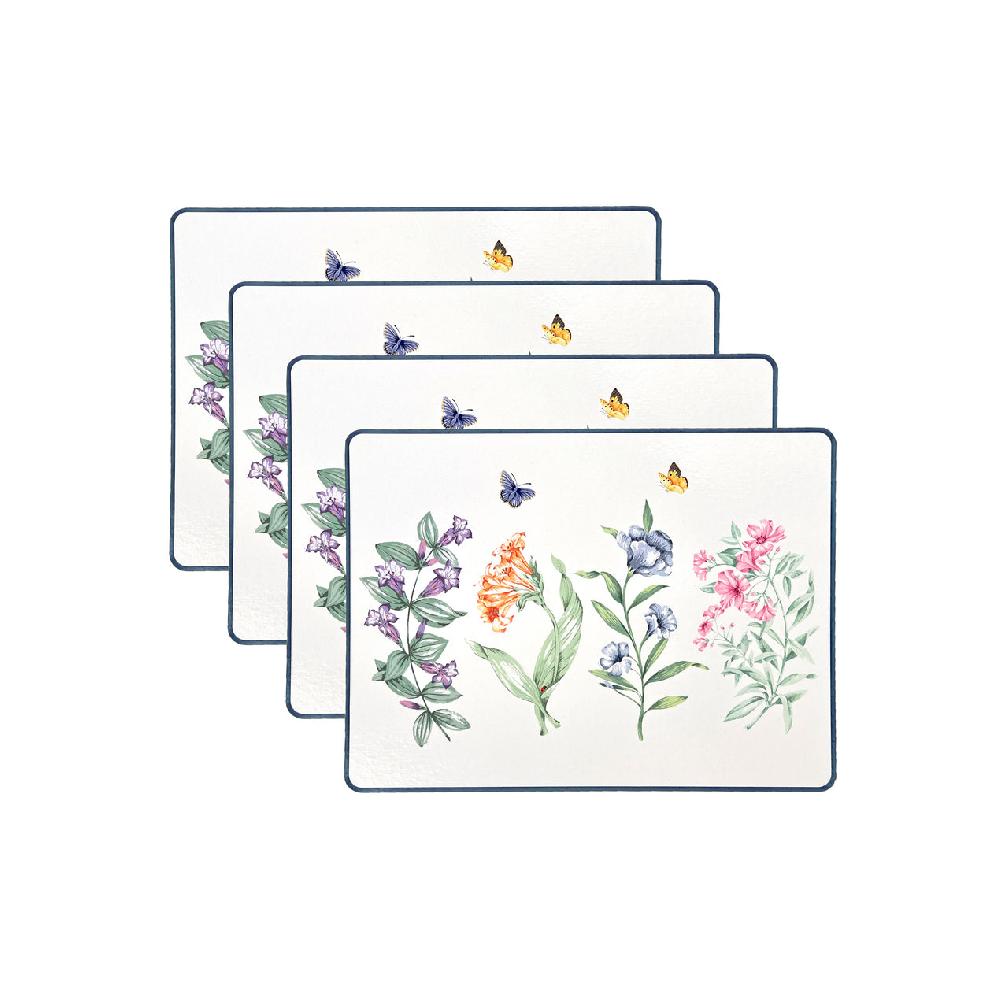 cambridge silversmiths Butterfly Meadow Garden Corkback Placemats Set of 4