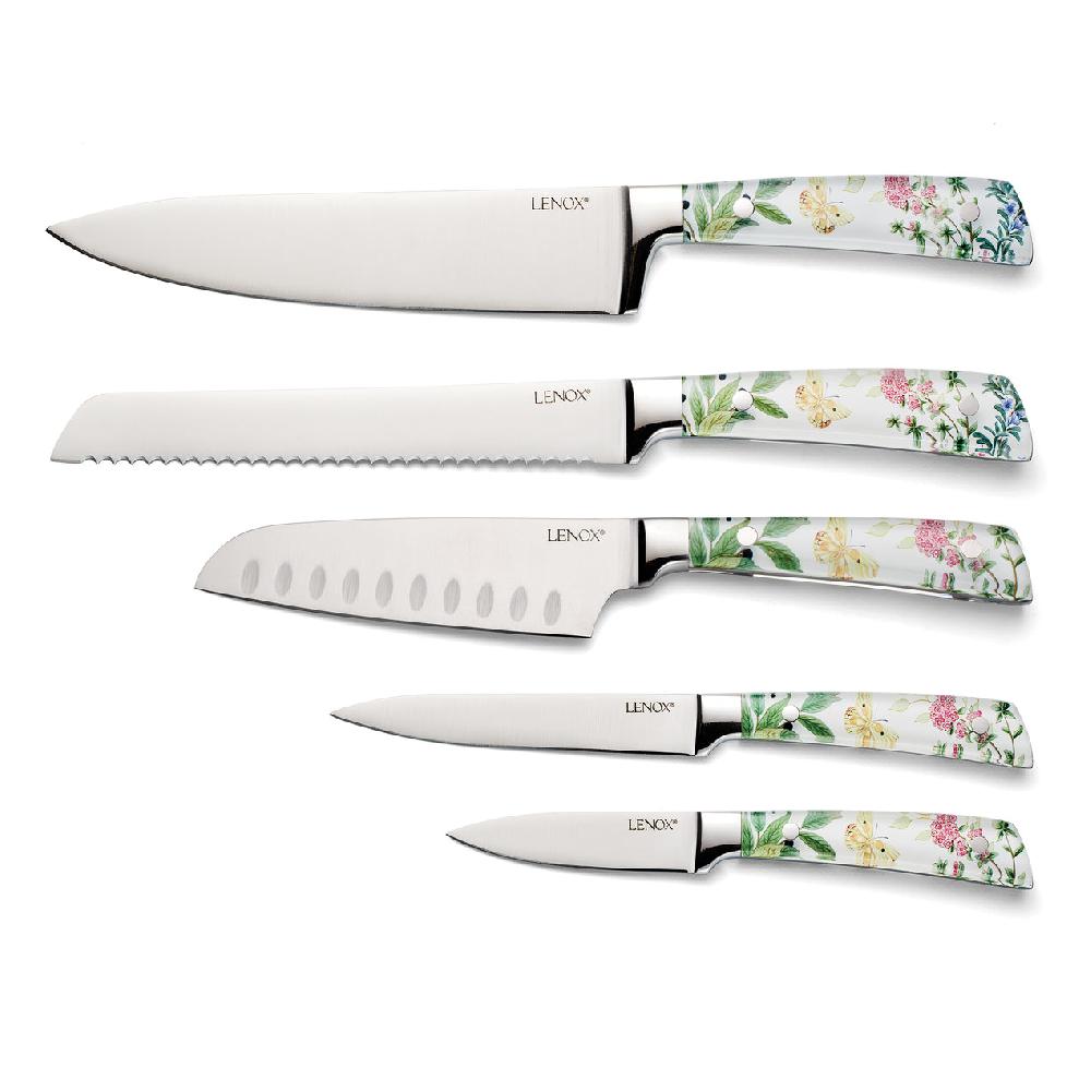 Cambridge Silversmiths Butterfly Meadow Herbs 6-Piece Cutlery Block Set